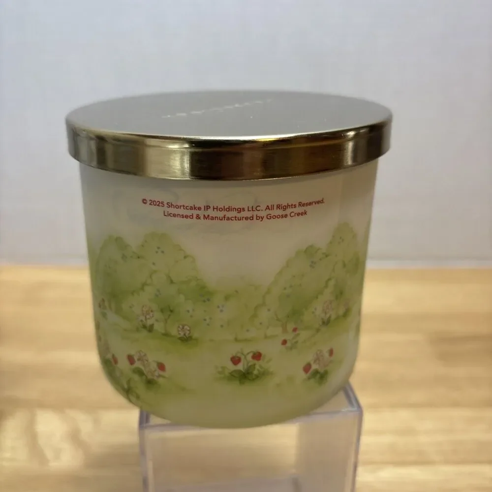 Goose Creek Strawberry Shortcake 3 Wick Candle RASPBERRY TART 14.5 Oz